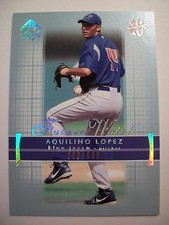 2003 SP AUTHENTIC 10 ANNIVERSARY  AQUILINO LOPEZ   BLUE JAYS    BOX 18