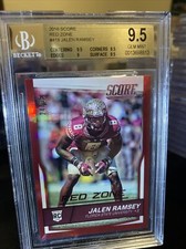 JALEN RAMSEY 2016 SCORE RED ZONE RC/35 BGS 9.5 💎🍢🔥 FSU Seminoles / Rams 🏆