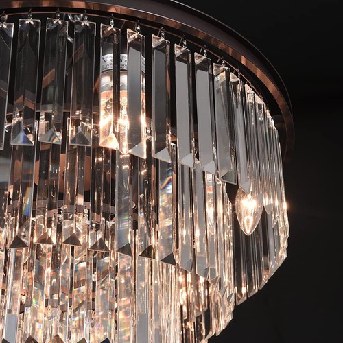 16-flammiger Luxus Kristall Bronze Kronleuchter 5-stufig Esszimmer oder Wohnzimmer NEU - Bild 2 von 5