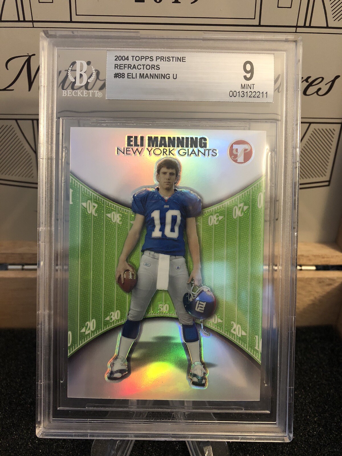 2004 Topps Pristine Eli Manning Refractor /499 Graded BGS 9 MINT HOF