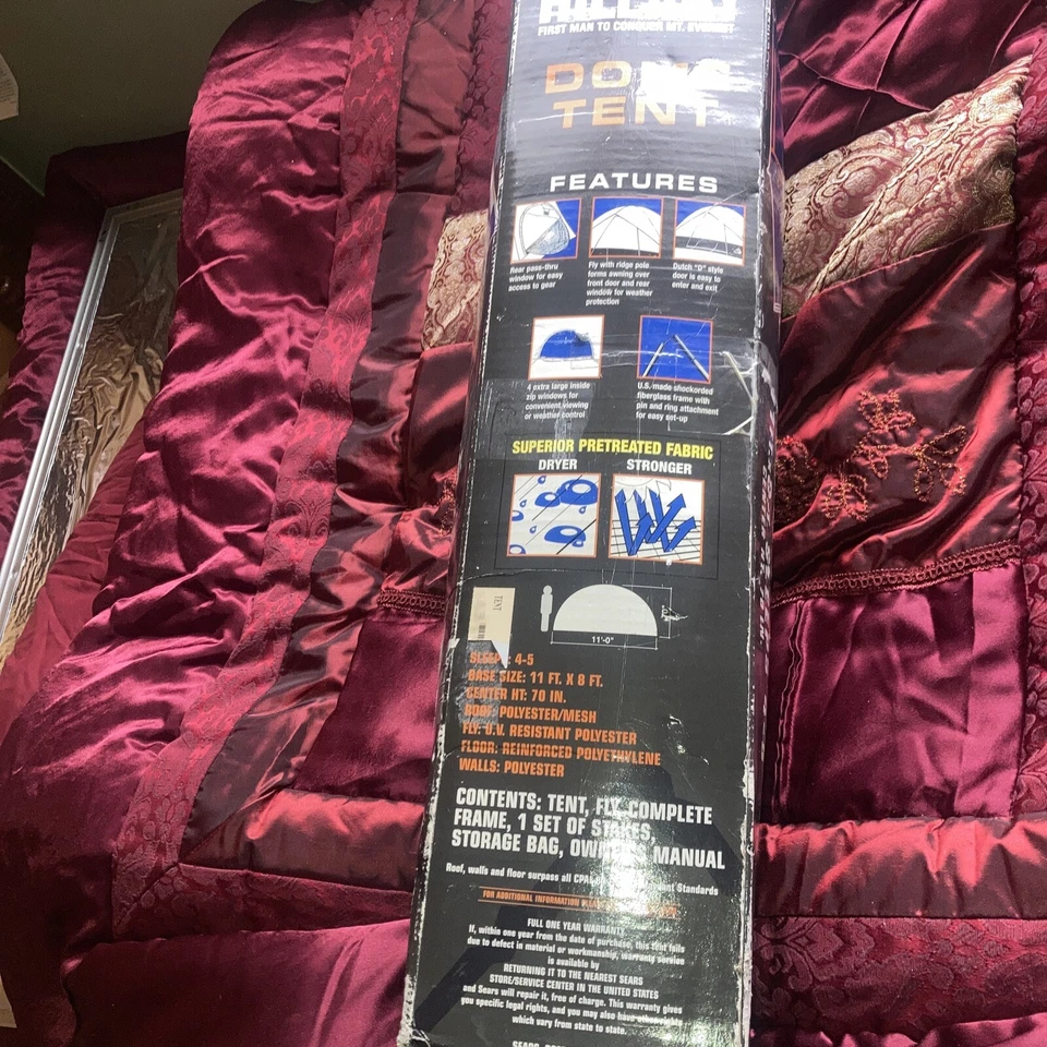 Совершенно новый 2002 сэр Эдмунд Хиллари - спать 4-5 купол палатка 11 футов x 8 футов центр Ht.70in - Изображение 2 из 4