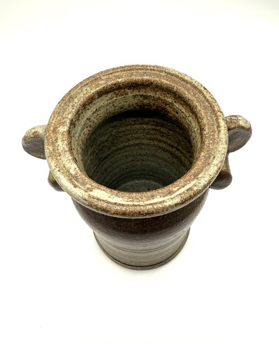 Bizen Ware Flower Vase Vessel with Handles – Studio Art Pottery by Blackburn – - Bild 4 von 9