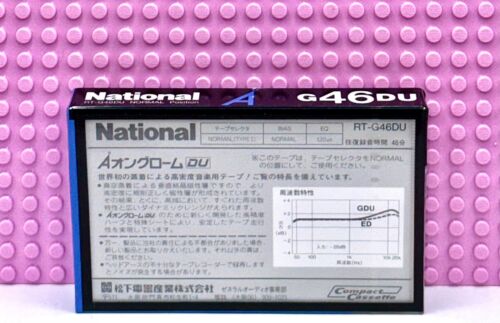 NATIONAL ANGROM RT-G46DU 1985 TYPE I BLANK CASSETTE TAPE (1) (SEALED) - Picture 2 of 3