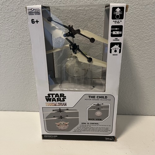 World Tech Toy Star Wars Mandalorian The Child Baby Yoda Motion Sense Helicopter - Picture 4 of 6