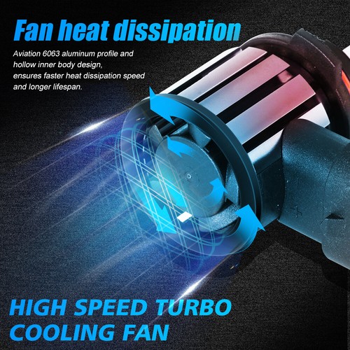 6Sides 9005 HB3 LED Headlight Bulb High Beam Conversion Kit 6500K 450000LM White - Picture 8 of 12