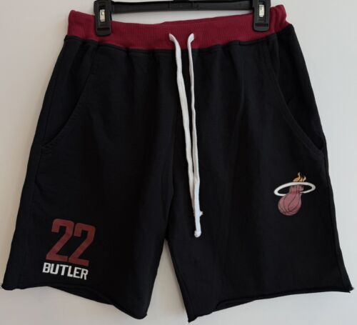 Miami Heat Jimmy Butler #22 Men’s L Fanatics Terry Short Cut Off Sweats Black