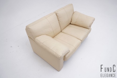 Erpo CL 300 Couch Sofa Zweisitzer Leder beige creme Klassiker - Bild 4 von 12