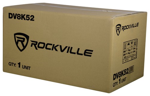 Rockville DV8K52 Dual 8" K5 1600w Car Subwoofers+Vented Sub Enclosure Box/2 Ohm - Picture 8 of 8