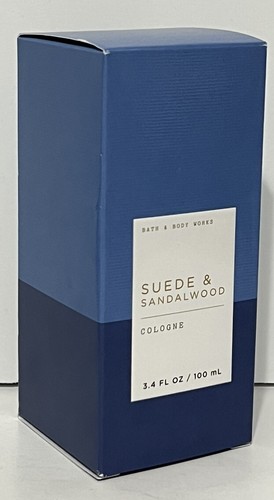 Bath & Body Works Mens Collection Suede & Sandlewood 3.4oz Cologne New In Box - Picture 3 of 4