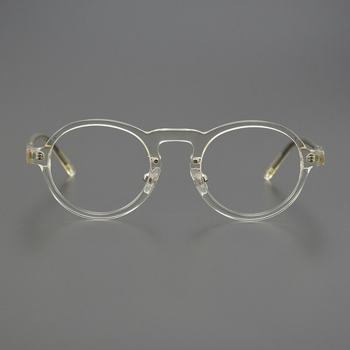 Japanese Acetate Round Eyeglass Frames Retro Hand Made Ultralight Glasses - Picture 6 of 19