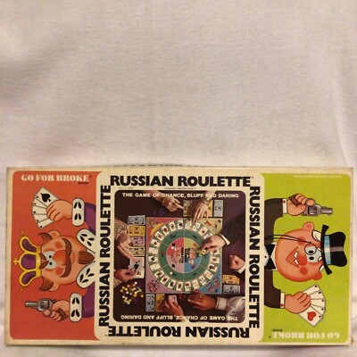 Vintage Russian Roulette Selchow & Righter 1976 Go For Broke Brand Complete