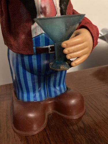 Vintage Blushing Willy Japan Tin Bartender Martini Drink Maker: NOT OPERABLE - Picture 5 of 12