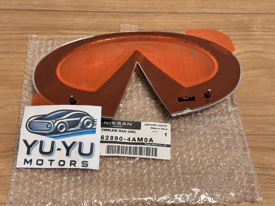 Infiniti Genuine M37 M56 2011-2014 Front Chrome Emblem Badge 62890-4AM0A OEM - Изображение 2 из 4
