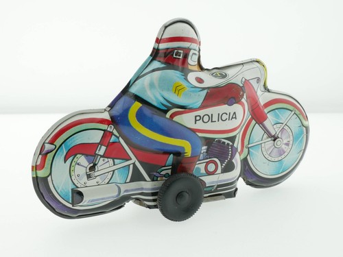 Juguete Roman V-100 Spanien Blech-Motorrad Record Policia 1702-17-08 - Bild 3 von 7