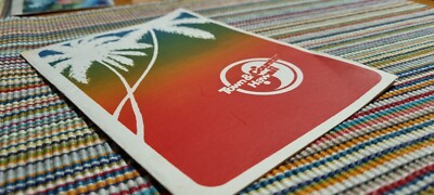 新品未使用　トランプカード　アメリカン　サーフ　HAWAII ディスプレイ Vintage 80s Town & Country Hawaii T&C Surf block print art