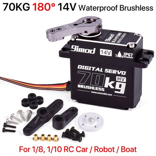 9imod BLS-HV70MG 70KG Brushless Digital Servo 360° HV Metal Gear for 1/10 RC Car - Picture 10 of 15