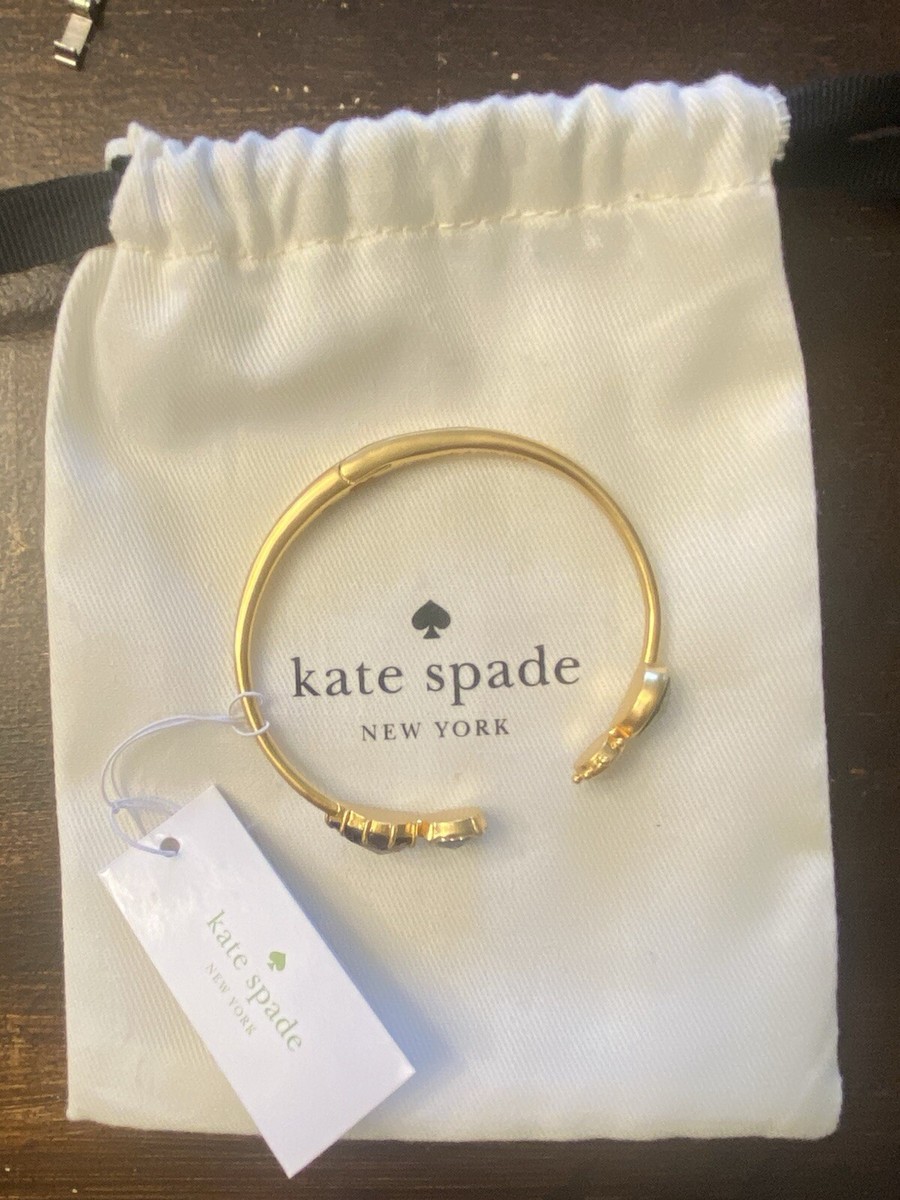 KATE SPADE O0R00155 ブレスレット　Ⓣ NWT Kate Spade Yours Truly Pave Open Hinge Cuff Rose Gold