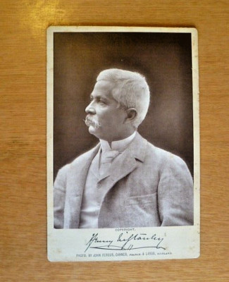 Schrankkarte. Henry Morton Stanley 1890. Explorer Africa von John Fergus.