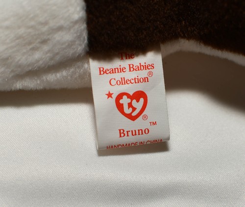 NEW! TY Beanie Babies - Bruno Bull Terrier Dog DOB 9-9-97 1997 (Fast Shipping!) - Picture 6 of 7