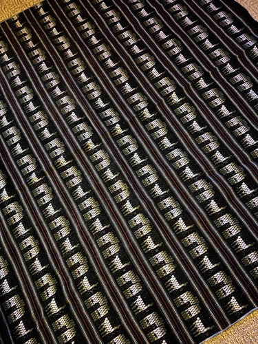 Zwei afrikanische Schlammtuch Stoffreste handgewebt - wunderschön - Bild 5 von 9