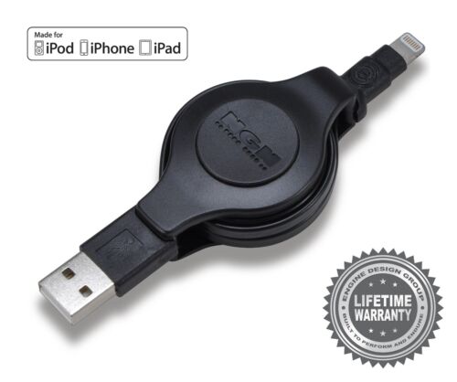 Cable retráctil Lightning a USB certificado por Apple | Carga y sincronización - azul 3,5 pies - Imagen 3 de 6