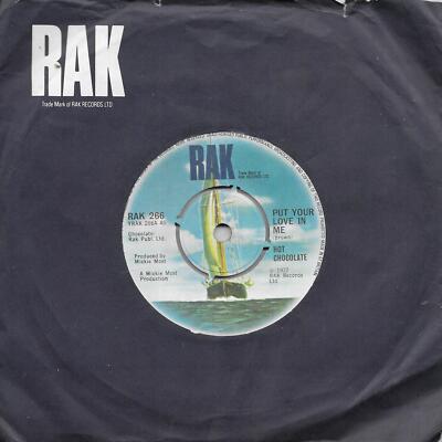 Hot Chocolate Put Your Love In Me UK 45 7'' single +Let Them Be The Judge