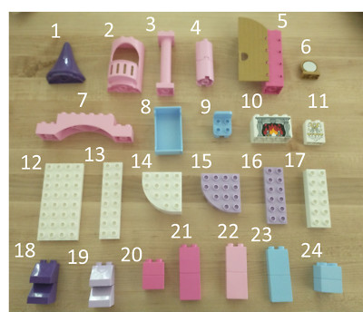 Lego Duplo Cinderella's Castle 6154 Replacement Parts - You Pick