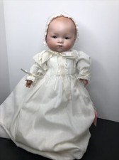 15” Antique German Dream Baby Doll AM Armand Marseille Cloth Body Celluloid  #W
