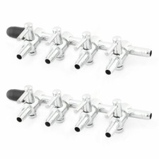 Aquarium Fish Tank Stainless Steel 4-way Air Flow Control Lever Pump Valves 2pcs