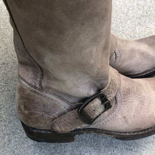 FRYE Riding Boots Women's 6 Leather Calf High Designer 1" Heel Shoes - Picture 2 of 16
