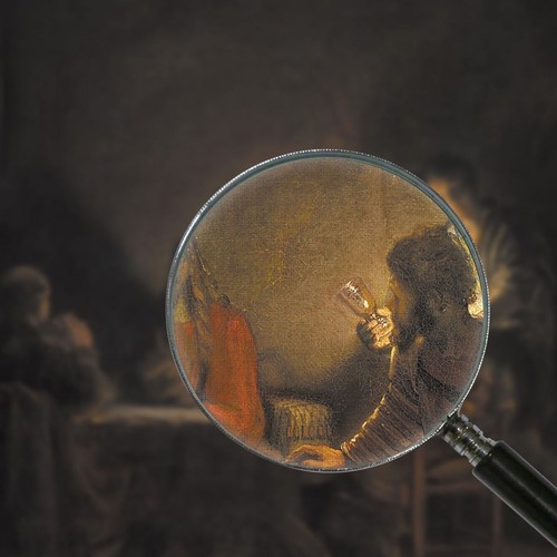 Christus In Emmaus Rembrandt van Rijn, rvr41 drucken auf leinwand - Bild 4 von 4