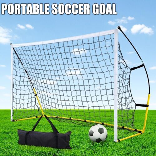 Portable Soccer Goal Posts Net Kids Outdoor Football Goal Training Aid Practice - Picture 1 of 11