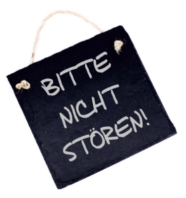 Wetterfeste Schiefertafel „Bitte KEINE MÖWEN FÜTTERN“ – Mit Möwen-Motiv, Ca. 22 X 16 Cm, Lasergraviert
