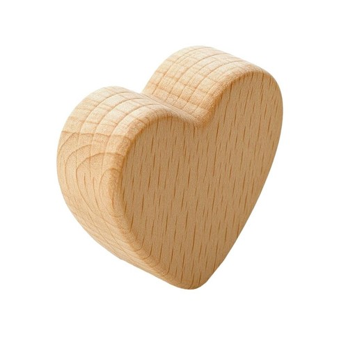 Decoración Corazón Madera Haya 4,5 x 5 cm – Decoupage Forma Artesanal Natural Gruesa - Imagen 2 de 16