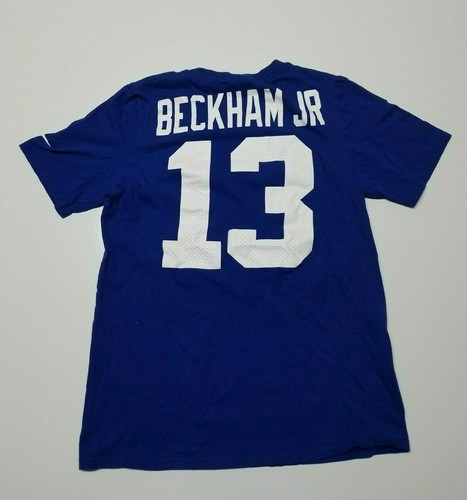 Odell Beckham Jr. Shirt Boys Large Blue White New York Giants Football Kids - Picture 6 of 6