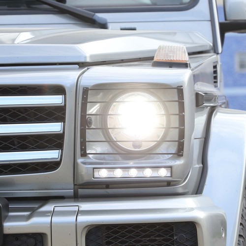 2pcs Headlight Protector Guard Grills Cover Fits Mercedes G500 2007-2018 - Picture 7 of 12