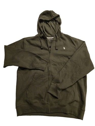 US Polo Assn Light Grey Hooded Sweatshirt w/Large Logo Sz 7 | eBay