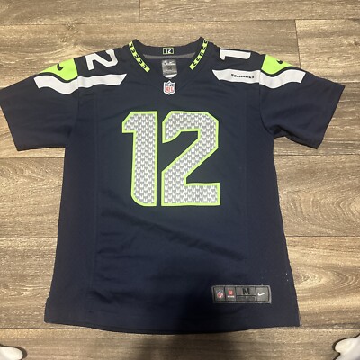 Nike Seattle Seahawks 12th Fan On Field Jersey Youth Size Medium