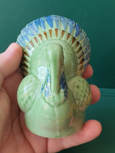 VERY RARE Ceramic Figurine of the USSR Period. "BIRD". Majolica Ukraine 1960 - Picture 4 of 10