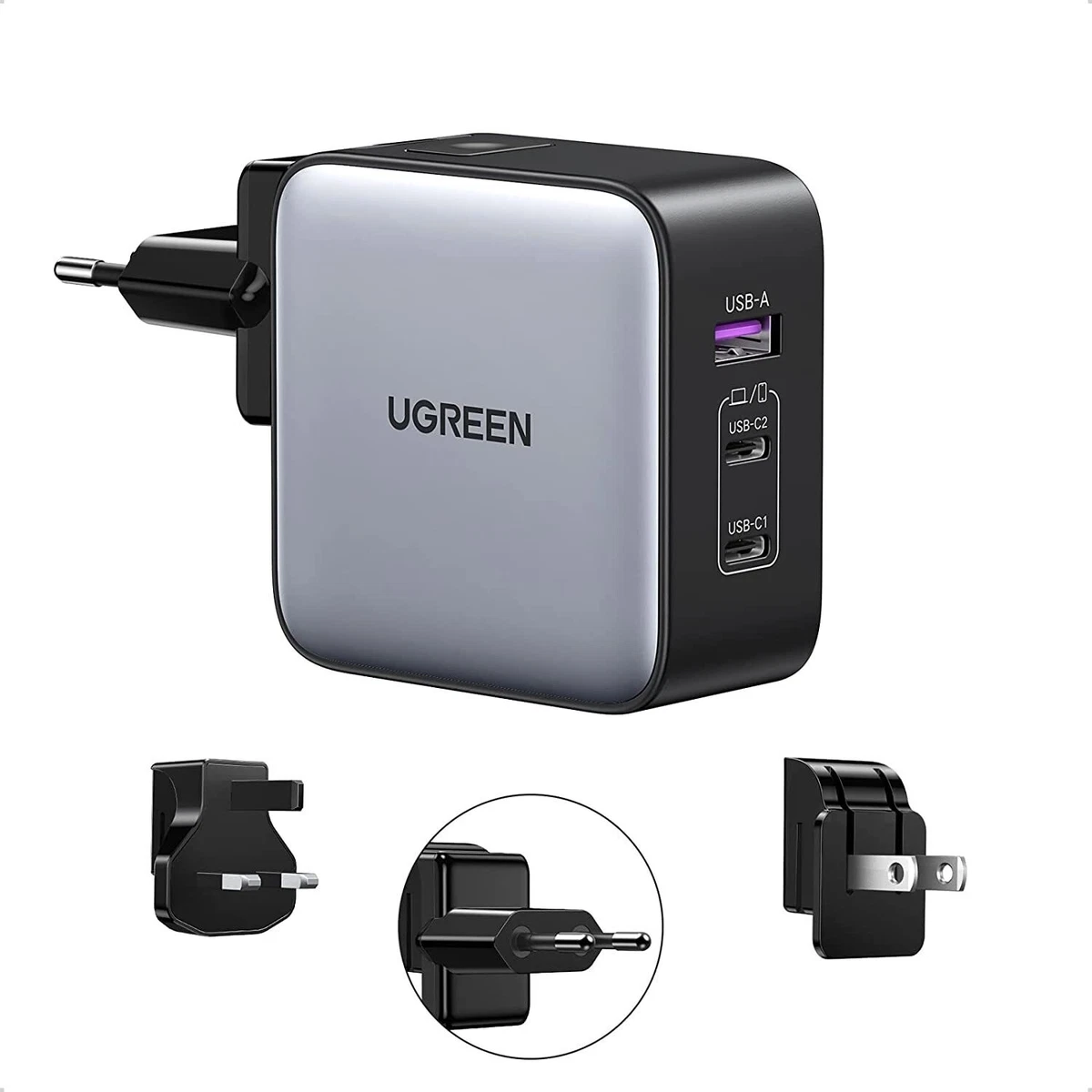 UGREEN Nexode 65W GaN Chargeur USB C 3 Ports ave…