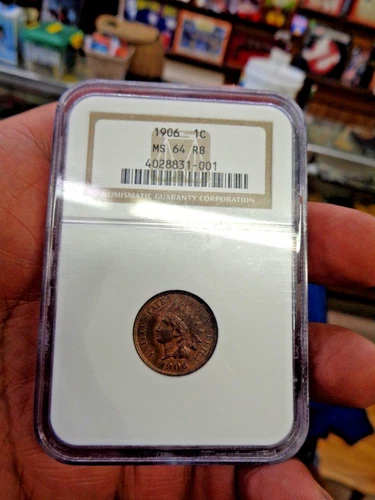 1906 indian head cent ngc ms64 rb 