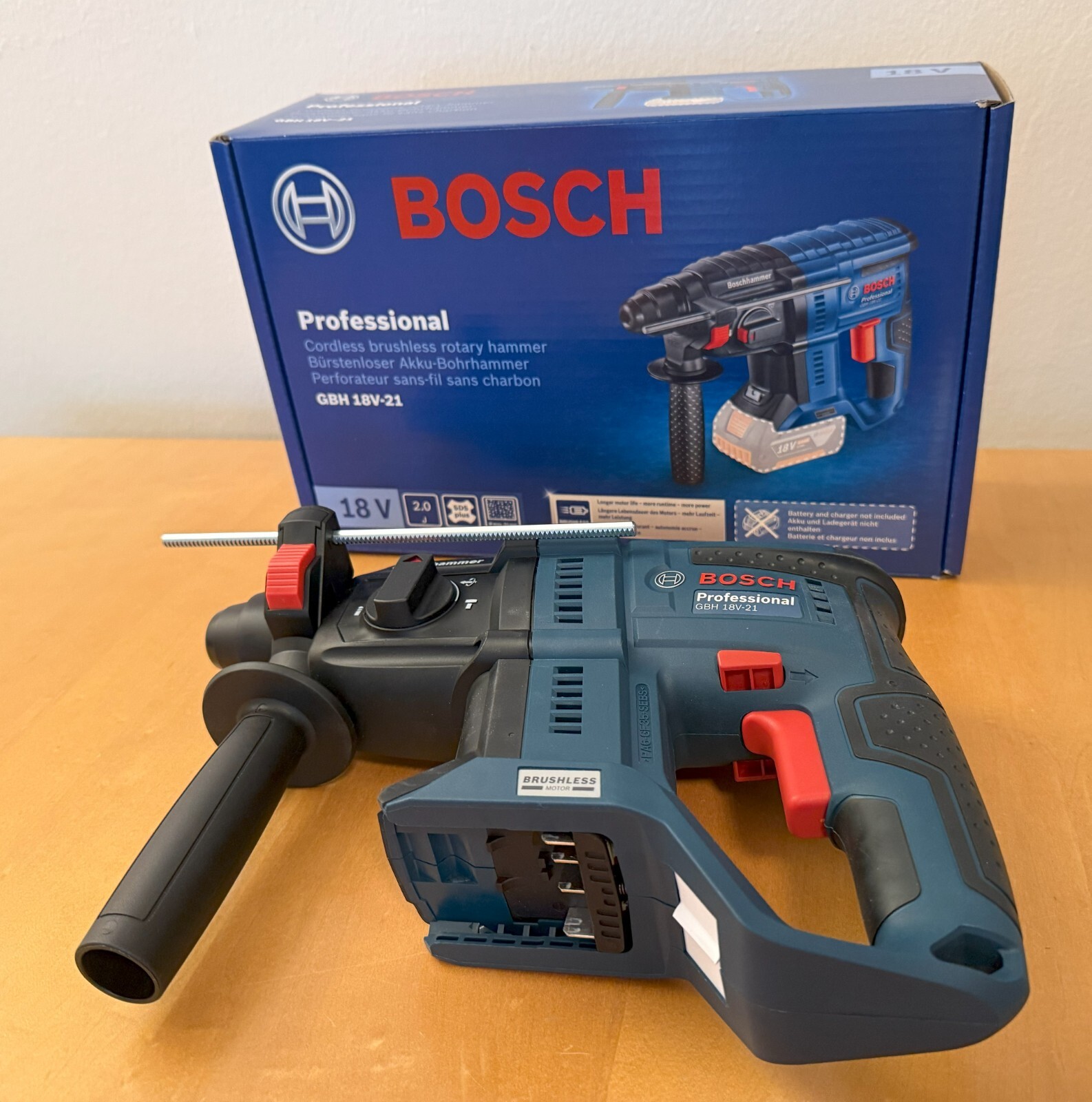 BOSCHProfessionalGBH18V-21Akku-Bohrhamme<wbr>r18V,SoloimOriginalakten