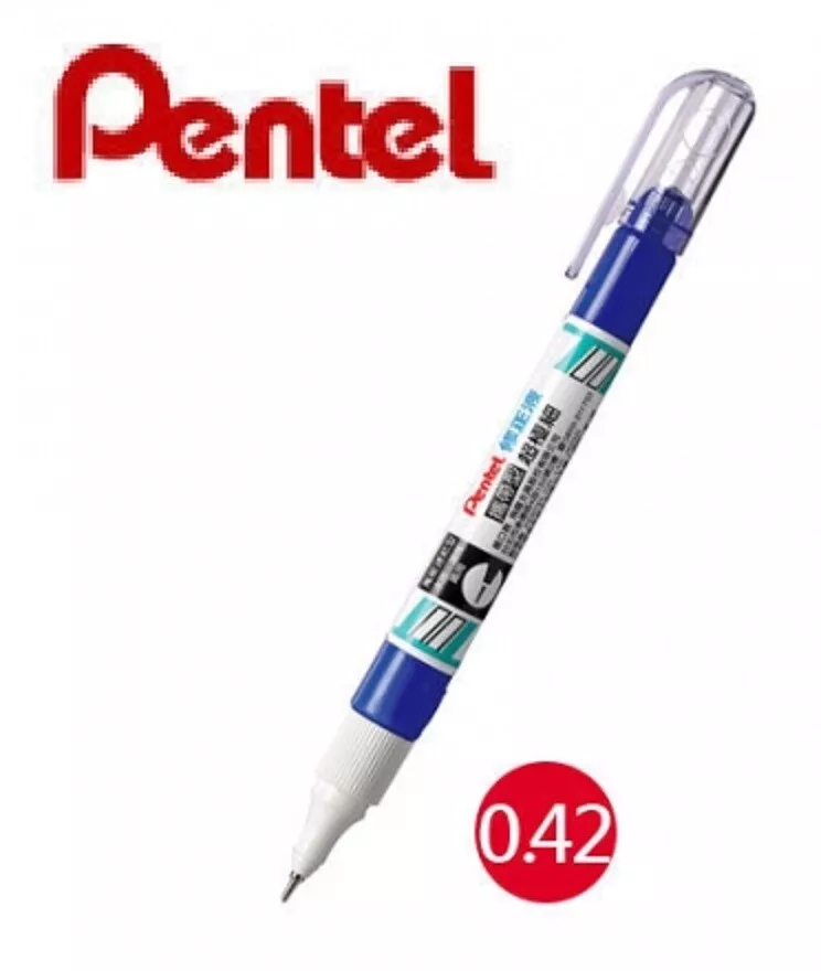 Pentel Thin Extra Fine Correction Pen 4.2ml ZL72-WTN White Out Easy Carry  Small