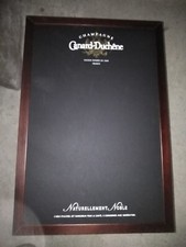 Ardoise publicitaire champagne canard duchêne neuve 43x63 cm moet chandon mumm 