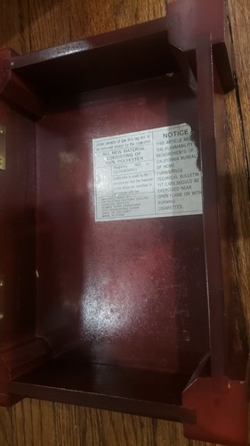 Vintage Wooden Tapestry Box - Picture 3 of 6