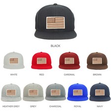 Youth Kid Size Desert American Flag Patch Flat Bill Baseball Cap - FREESHIP