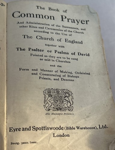 Vintage Common Prayer English Hymnal The Psalter of Psalms of David Oxford Eng - Picture 6 of 15