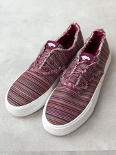 Image of Rocket Dog Women's Afina Slip On Sneakers Shoes Red Stripe Low Top UK 4