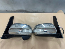 Genuine Toyota Estima Silver Chrome Front Side Wing Mirror Pair Left/Right