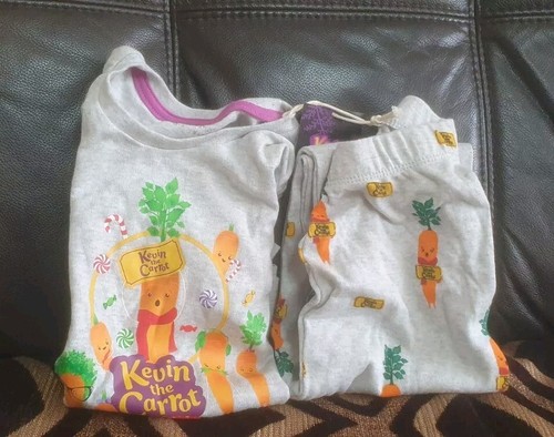 Nuevo con etiquetas Kevin The Carrot Pijama Infantil PJ’s Niños Niñas 7-8 Años Gris - Imagen 10 de 14
